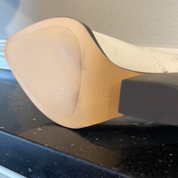 ZARA LEATHER COWBOY ANKLE BOOTS - Picture 6 of 8